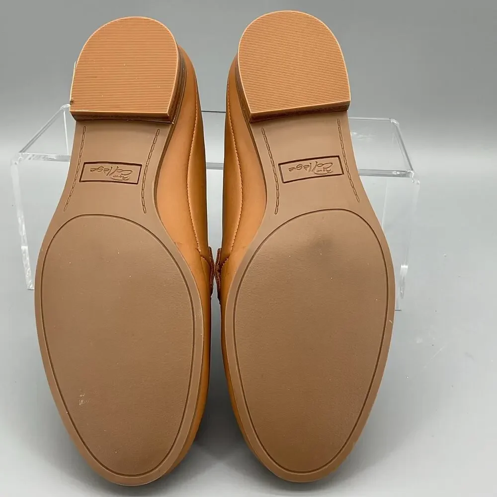 NEW Aqua College Women’s Waterproof Bossy Slip On Flat Loafers Tan Size 6.5M